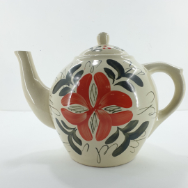 Чайник доливной, фарфор, 1.9 л, винтаж СССР. Картинка 1